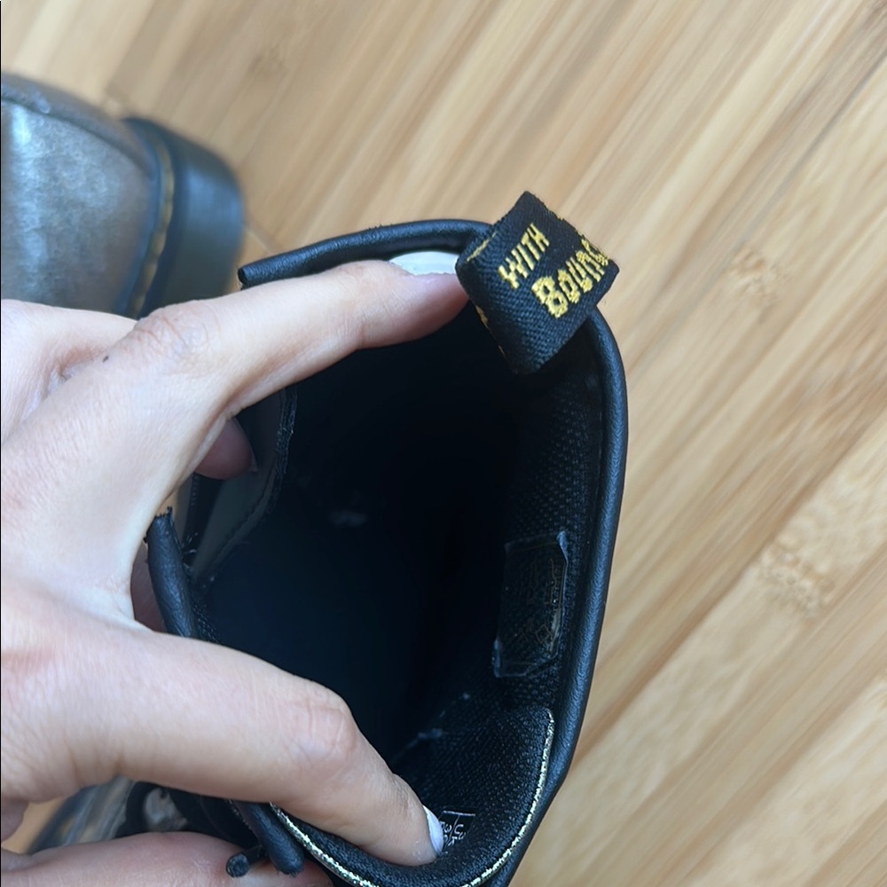 Dr. Martens Glitter Combat Boots - Picture 9 of 9
